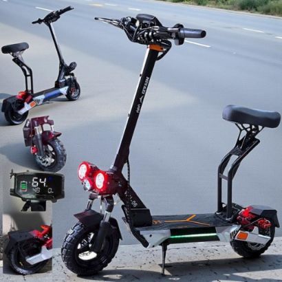 صورة سكوتر كهربائي قوي مزود بمحرك ديناميكي